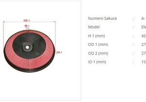 FILTRO DE AIRE NISSAN SUNNY