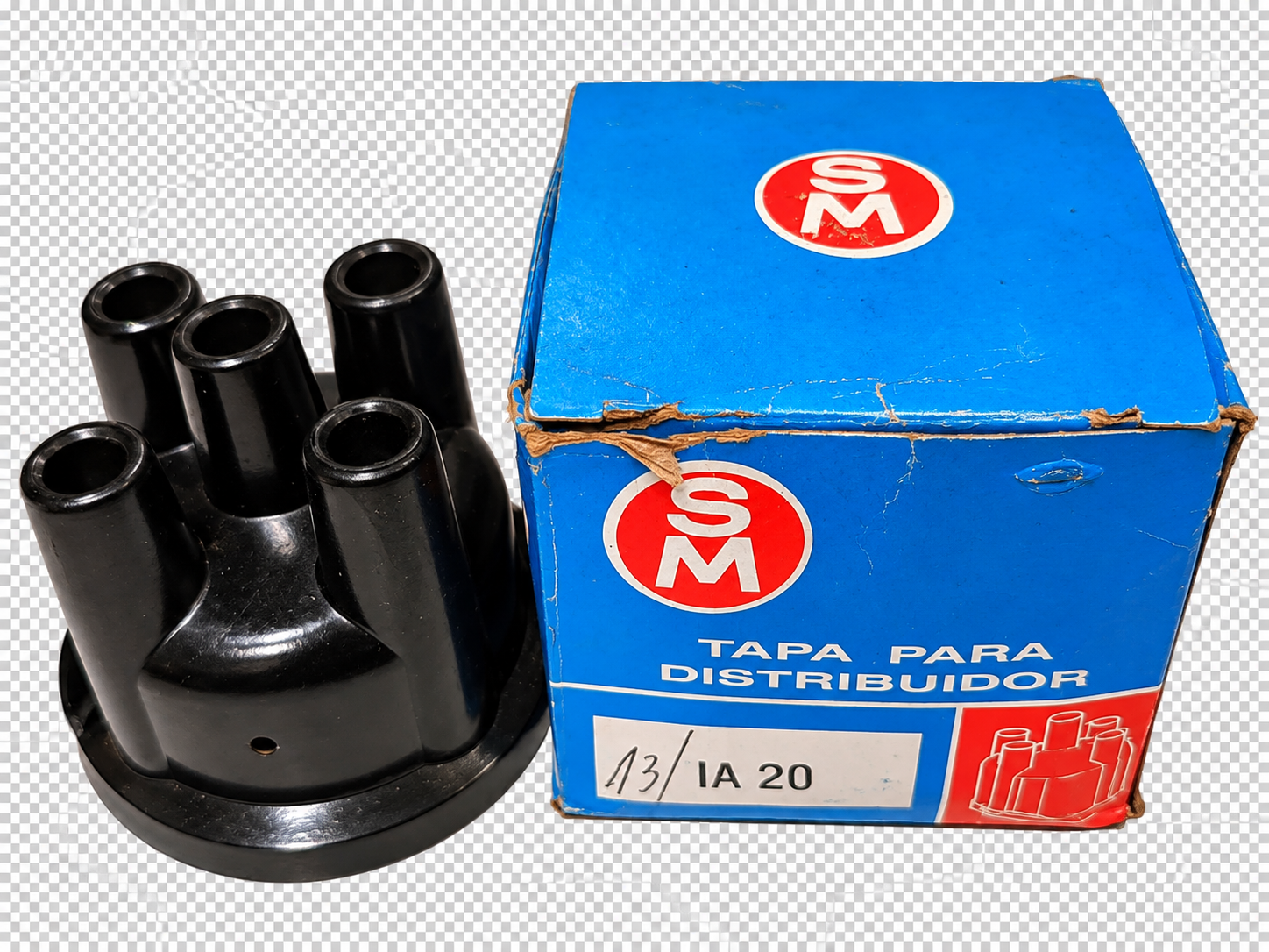 Tapa Distribuidor Renault 12 R12 Carbón Fijo - Imagen 2