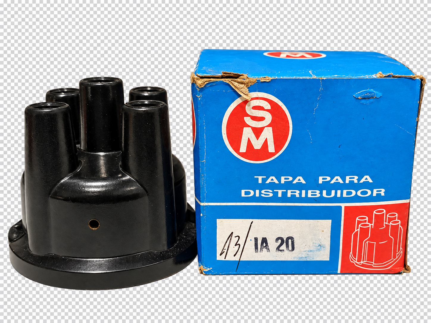 Tapa Distribuidor Renault 12 R12 Carbón Fijo